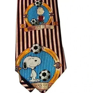 Peanuts Team Men’s Polyester Tie Vintage Retro Used  Condition See photos